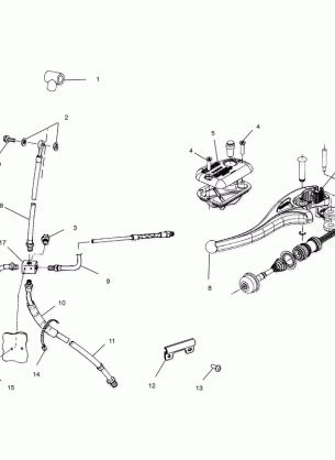 CONTROLS - MASTER CYLINDER / BRAKE LINE - A01CK32AA (4964086408B007)