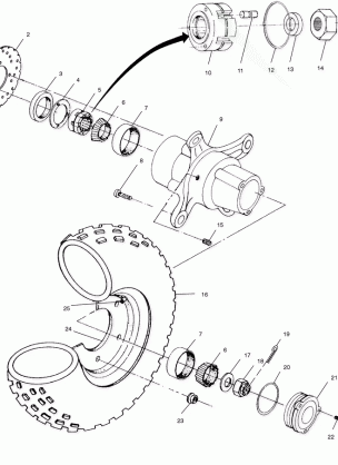 FRONT WHEEL - A01CK32AA (4964086408B004)