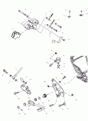 REAR BRAKE - A01CK32AA (4964086408B011)