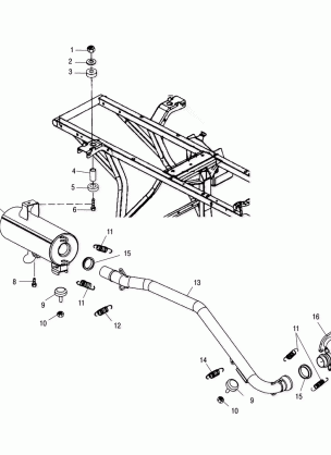 EXHAUST SYSTEM - A01CK32AA (4964086408A011)