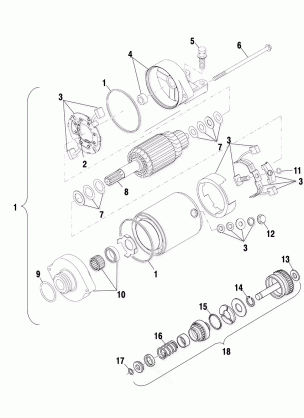 STARTING MOTOR - A01CK32AA (4964086408D001)