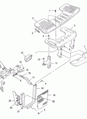 FRONT RACK and BUMPER MOUNTING - A01CK32AA (4964086408A007)