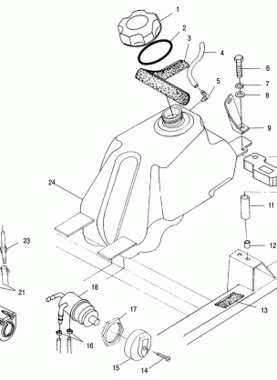 FUEL TANK - A01CK32AA (4964086408A013)