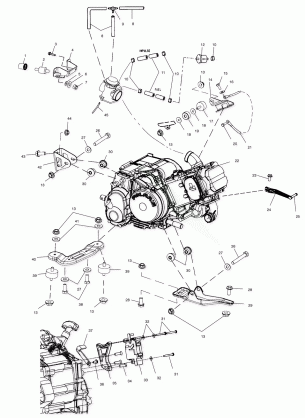 ENGINE MOUNTING - A01CK42AA (4964136413A011)