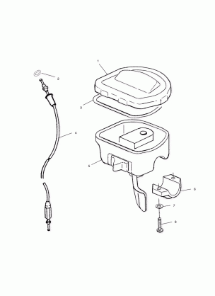 CONTROLS - THROTTLE ASM. / CABLE - A01CK42AA (4964136413B006)