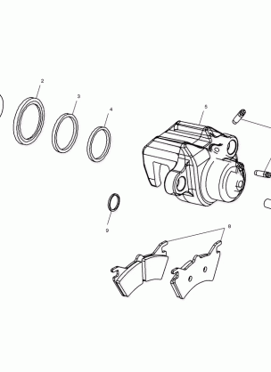 REAR BRAKE CALIPER - A01CL50AA (4964586458B010)