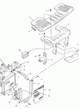 FRONT RACK and BUMPER MOUNTING - A01CL50AA (4964586458A006)