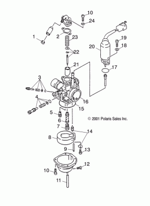 CARBURETOR - A01EA05CA (4964326432A008)