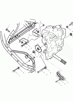 GEARCASE MOUNTING - A01AG25CA (4963866386B013)