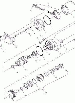 STARTING MOTOR - A01AG25CA (4963866386C012)