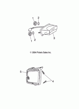 HEADLIGHT  /  BRAKELIGHT - A01FA09CA (4970887088C01)