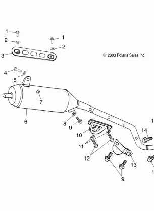 EXHAUST PIPE - A01FA09CA (4987808780A09)