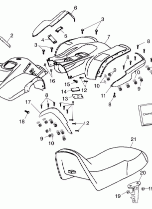 FENDER  /  SEAT - A01FA09CA (4967626762B004)