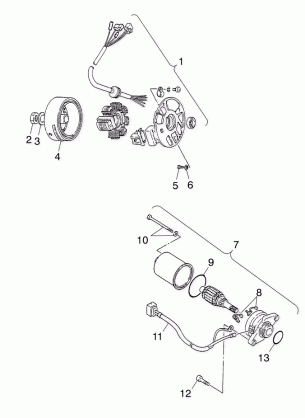 GENERATOR  /  STARTING MOTOR - A01FA09CA (4970887088C02)