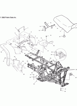 REAR CAB and SEAT - A10CH46CA (4964376437A003)