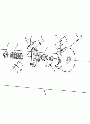 DRIVE CLUTCH - A01BA25CA (4963666366B008)