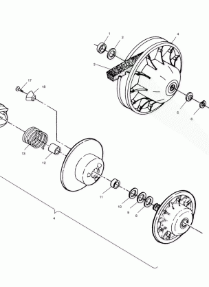 DRIVEN CLUTCH - A01BA38CA (4968366836B009)