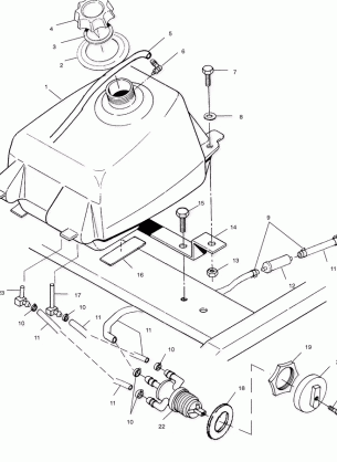 FUEL TANK - A01BA38CA (4968366836A012)