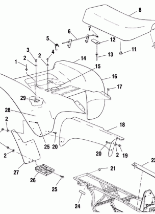 REAR CAB - A01BA50AA (4963716371A004)