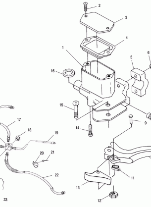 CONTROLS - MASTER CYLINDER / BRAKE LINE - A01BA50AA (4963716371B009)