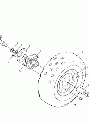 FRONT WHEEL - A01BA50AA (4963716371B002)