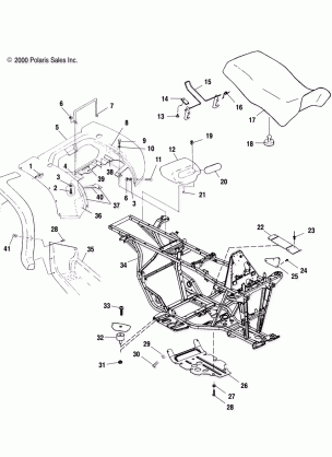 REAR CAB and SEAT - A00CB32AA (4949354935A005)