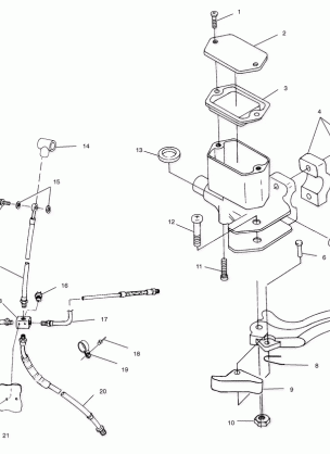 CONTROLS - MASTER CYLINDER / BRAKE LINE - A00CB32AA (4949354935B009)