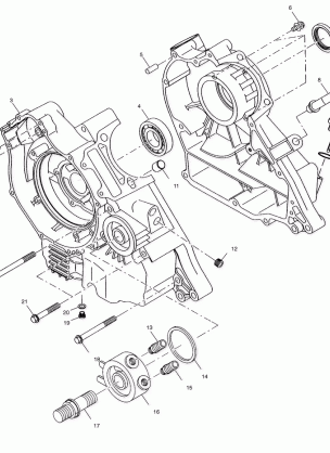 CRANKCASE - A00CB32AA (4949354935C013)