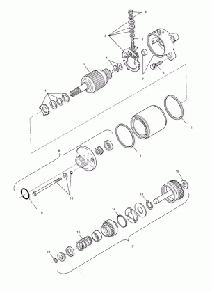 STARTING MOTOR - A00CB32FA (4949354935D008)