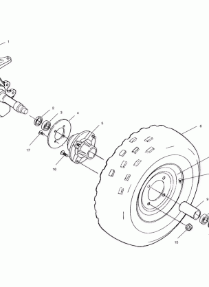 FRONT WHEEL - A00CB32AA (4949354935B004)