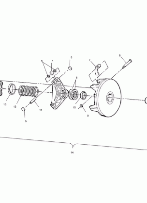 DRIVE CLUTCH - A00CD32AA (4949404940B014)