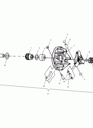 DRIVE CLUTCH - A00CD32FA (4949404940C001)