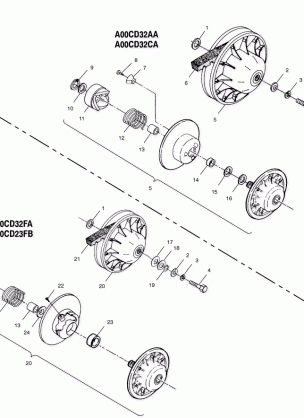 DRIVEN CLUTCH - A00CD32AA (4949404940C002)