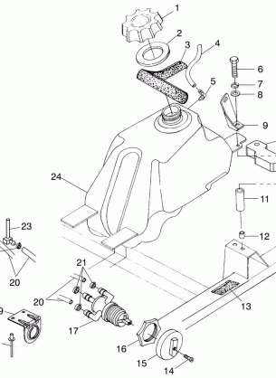 FUEL TANK - A00CD32AA (4949404940A014)