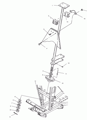 STEERING POST - A00CD32AA (4949404940B011)