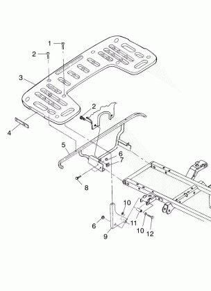 REAR RACK MOUNTING - A00CD32AA (4949404940A008)