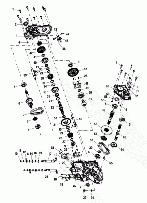 GEARCASE (Not all Internal Service Parts are Readily Available) - A00CD50FA (4954885488E06)