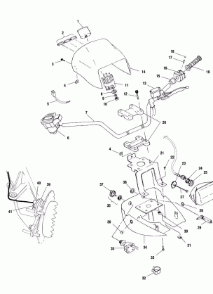 HANDLEBAR and HEADLIGHT POD - A00CD50AA (4954885488B011)