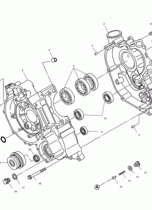 CRANKCASE - A00CD50FB (4954885488D010)