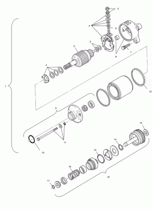 STARTING MOTOR - A00CD50FB (4954885488E003)