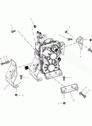 TRANSMISSION MOUNTING - A00CD50FB (4954885488D004)