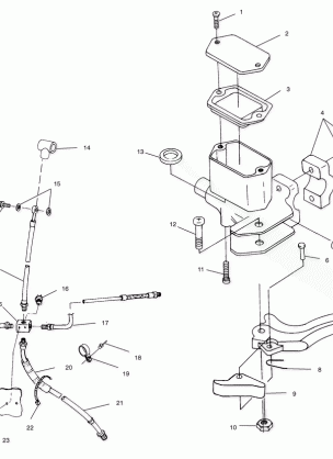 CONTROLS - MASTER CYLINDER / BRAKE LINE - A00CD50AA (4954885488B009)