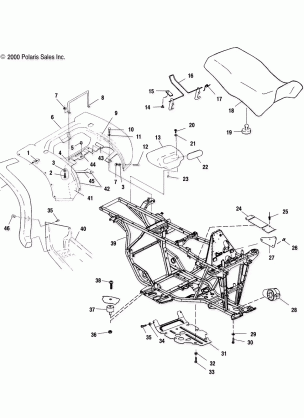 REAR CAB and SEAT - A00CD50AA (4954885488A005)