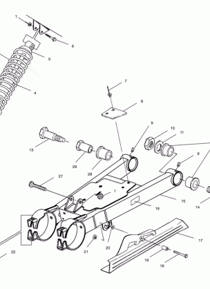 SWING ARM / SHOCK MOUNTING - A00AA32AB (4960076007B011)