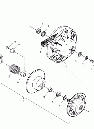 DRIVEN CLUTCH - A00CG38CA (4954875487C008)