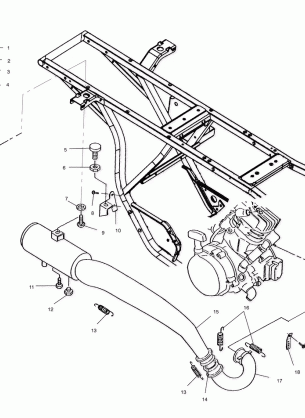 EXHAUST SYSTEM - A00CG38CA (4954875487A013)