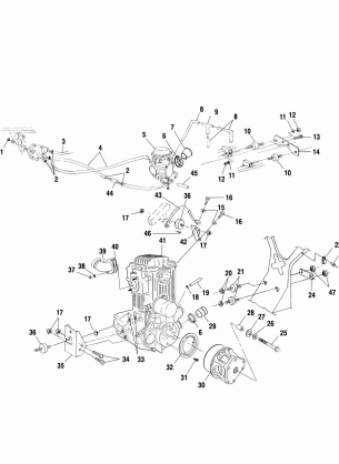 ENGINE MOUNTING - A00CH33AA (4957715771A013)