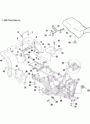 REAR CAB and SEAT - A00CH33AA (4957715771A005)