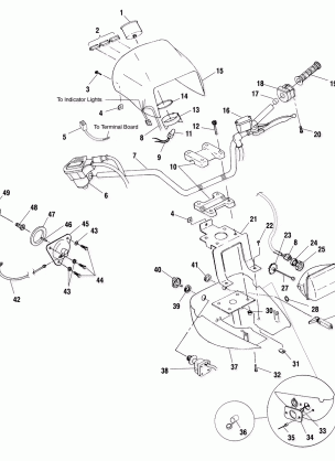 HANDLEBAR and HEADLIGHT POD - A00CH33AA (4957715771B013)