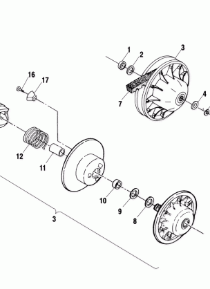 DRIVEN CLUTCH - A00CH33AB (4957715771C004)